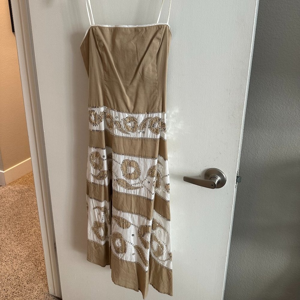 BCBG floral sequin sundress